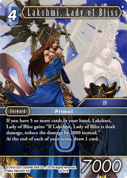 Lakshmi, Lady of Bliss 14-111R Foil - Final Fantasy TCG
