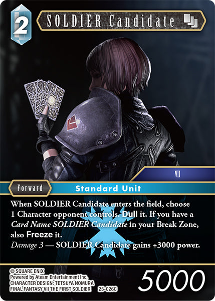 SOLDIER Candidate 25-026C Foil - Final Fantasy TCG