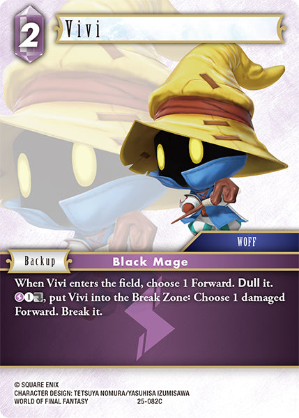 Vivi 25-082C Foil - Final Fantasy TCG