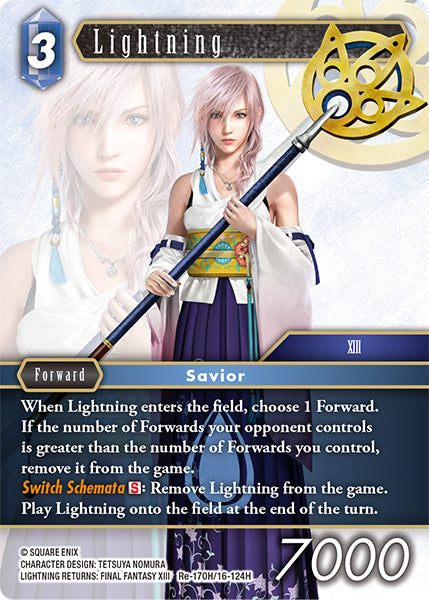 Foil - Lightning (16-124H) - Final Fantasy TCG