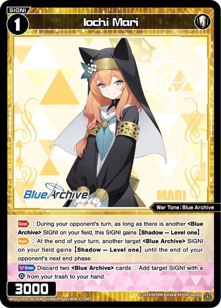 Wixoss - Blue Archive Diva Iochi Mari