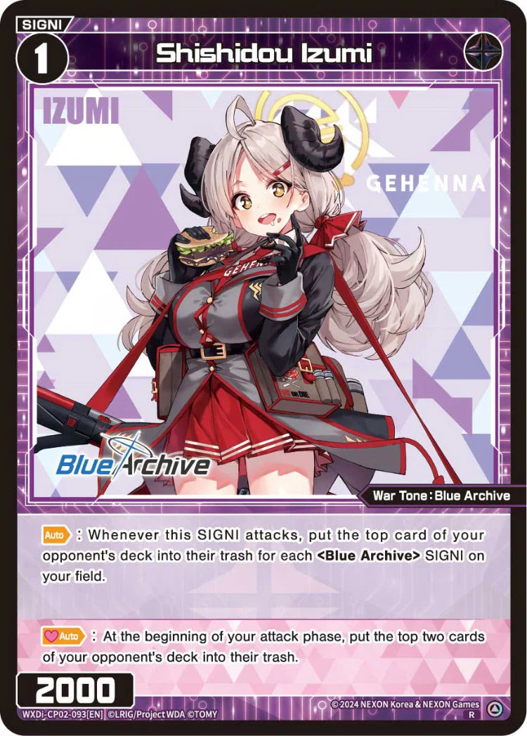 Wixoss - Blue Archive Diva Shishidou Izumi