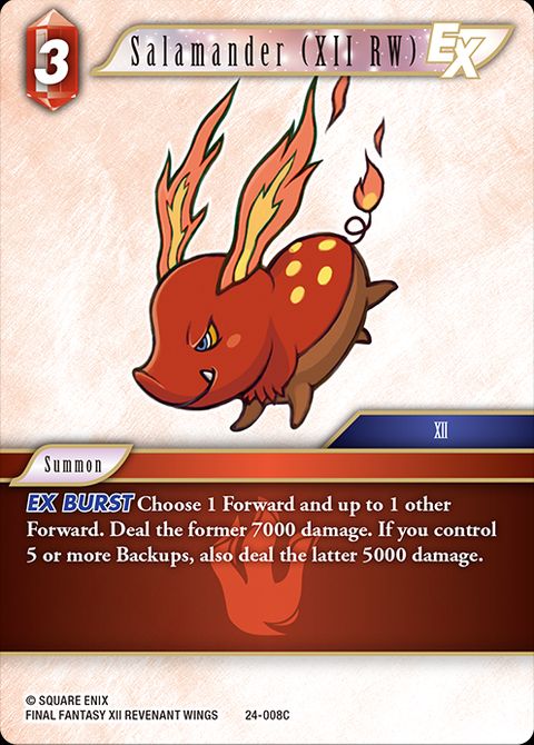 Salamander (XII RW) - Foil - Final Fantasy TCG