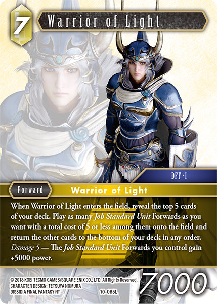 Warrior of Light 10-065L Foil - Final Fantasy TCG