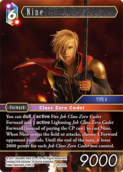 Nine 13-123L Foil - Final Fantasy TCG