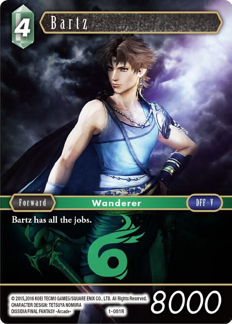Bartz 1-081R Foil - Final Fantasy TCG