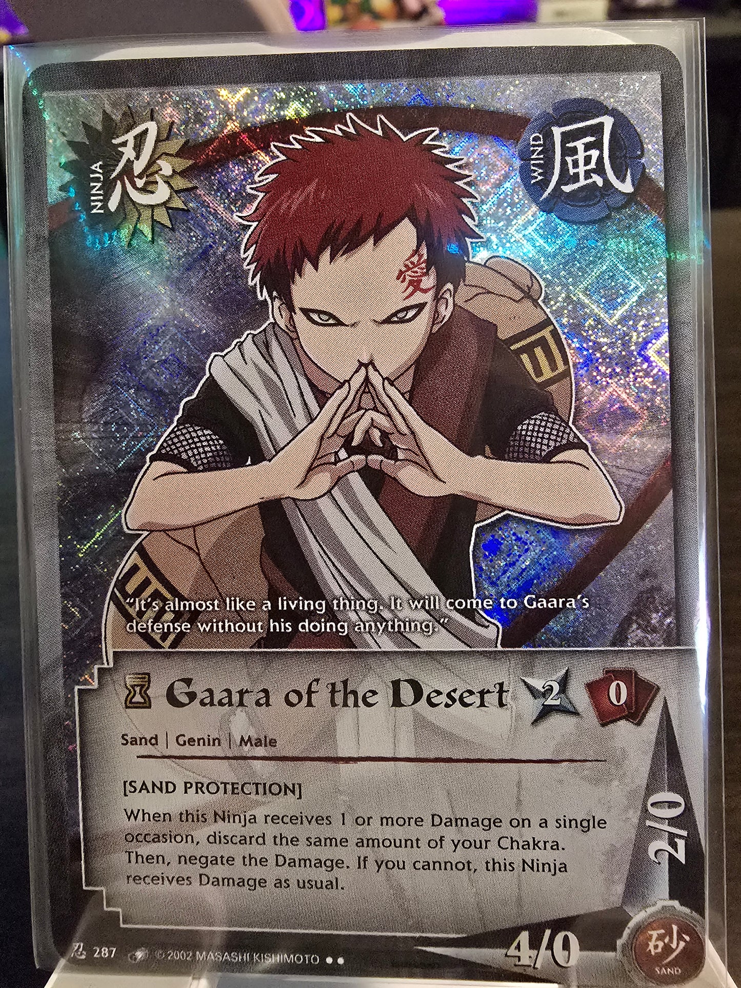 [Sand Protection] Gaara of the Desert (287) 1st Edition Diamond Foil