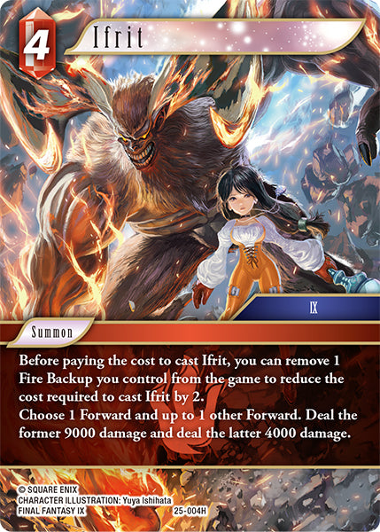 Ifrit 25-004H Foil - Final Fantasy TCG