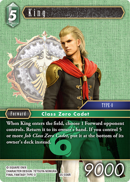 King 25-036R Foil - Final Fantasy TCG