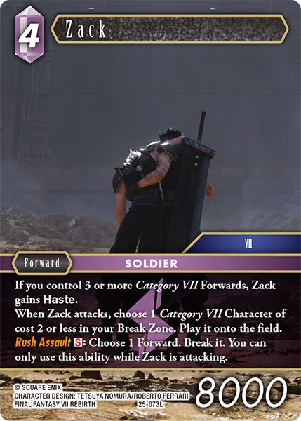 Zack 25-073L Foil - Final Fantasy TCG