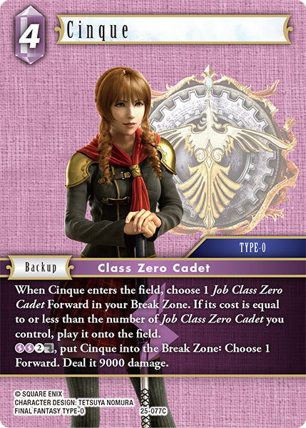 Cinque 25-077C - Final Fantasy TCG