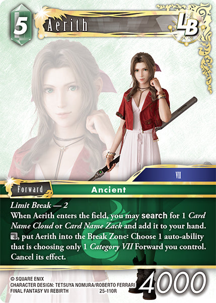 Aerith 25-110R - Final Fantasy TCG