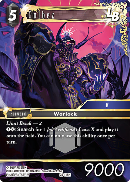 Golbez 25-118H Foil - Final Fantasy TCG