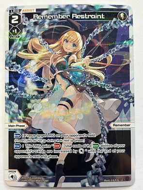 Remember Restraint - Wixoss Divisions Diva