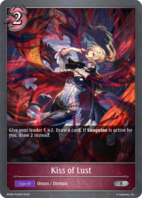 Kiss of Lust - Premium - Shadowverse Evolve