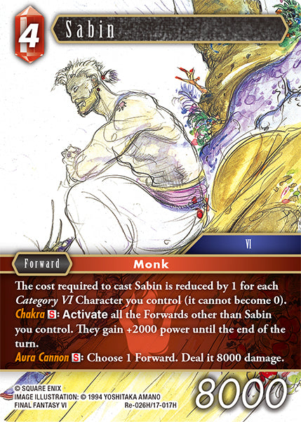 Foil - Sabin - Final Fantasy TCG