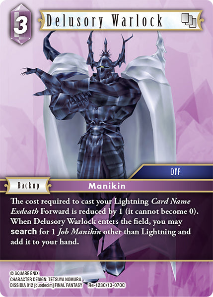 Delusory Warlock - Final Fantasy TCG
