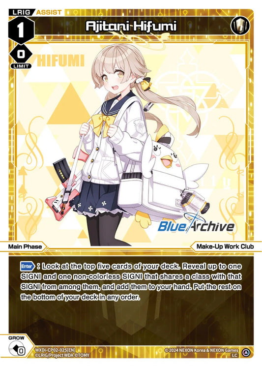 Wixoss - Blue Archive Diva Ajitani Hifumi