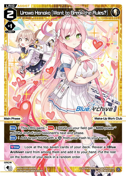 Wixoss - Blue Archive Diva Urawa Hanako [Want to Break the Rules?]