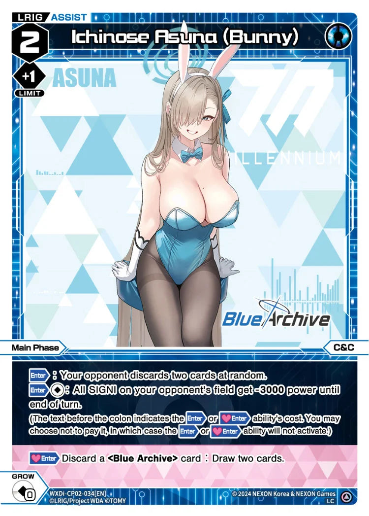 Wixoss - Blue Archive Diva Ichinose Asuna (Bunny)