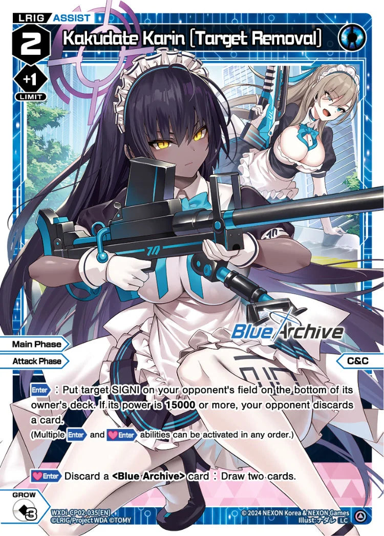 Wixoss - Blue Archive Diva Kakudate Karin [Target Removal]