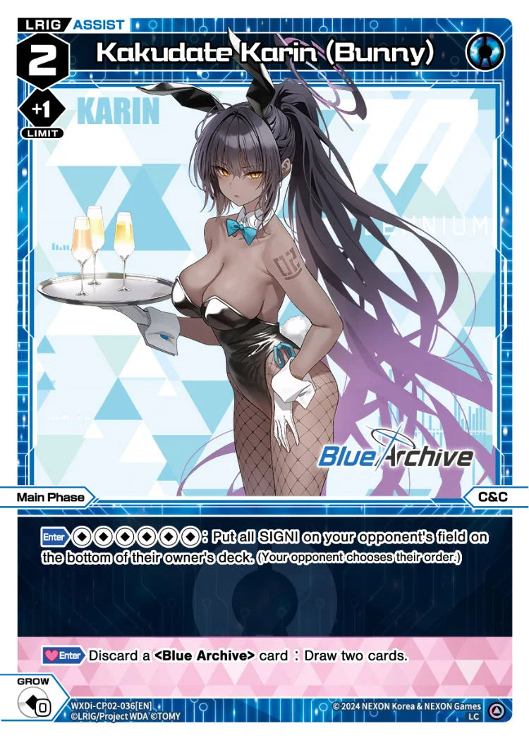 Wixoss - Blue Archive Diva Kakudate Karin (Bunny)