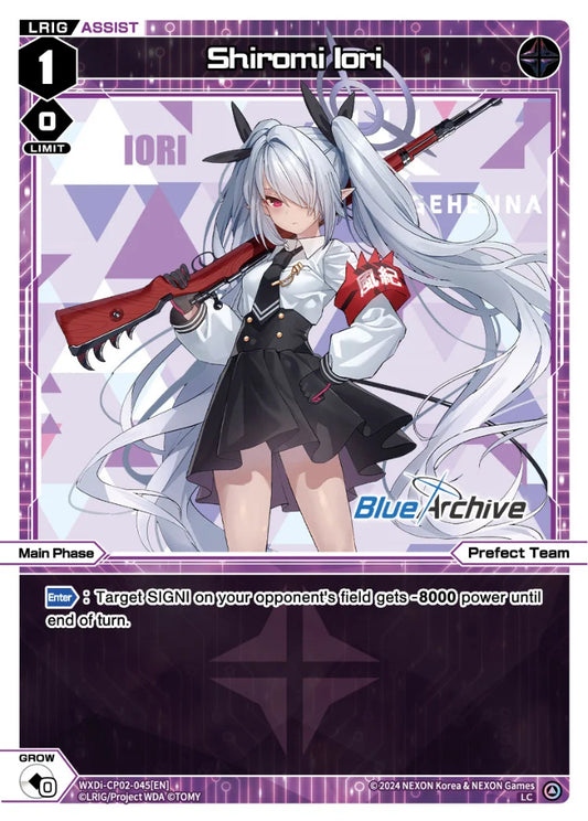 Wixoss - Blue Archive Diva Shiromi Iori