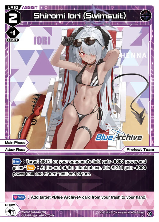 Wixoss - Blue Archive Diva Shiromi Iori (Swimsuit)
