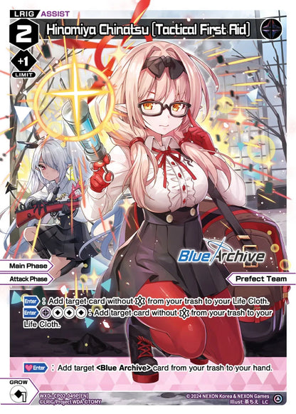 Wixoss - Blue Archive Diva Hinomiya Chinatsu [Tactical First Aid]
