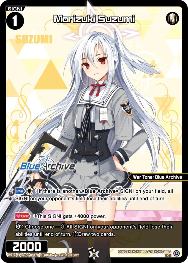 Wixoss - Blue Archive Diva Morizuki Suzumi