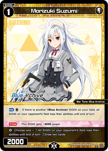 Wixoss - Blue Archive Diva Morizuki Suzumi