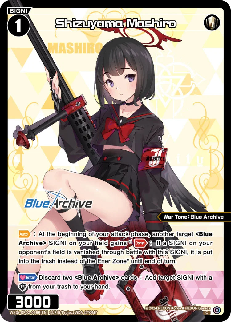 Wixoss - Blue Archive Diva Shizuyama Mashiro