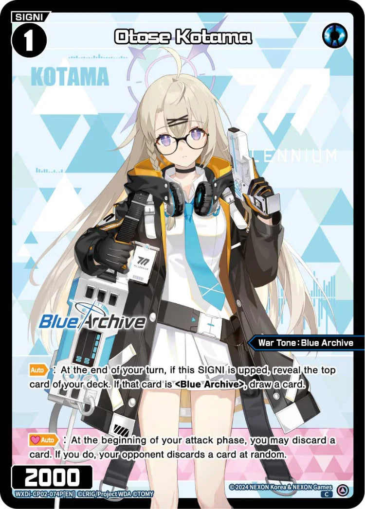 Wixoss - Blue Archive Diva Otose Kotama