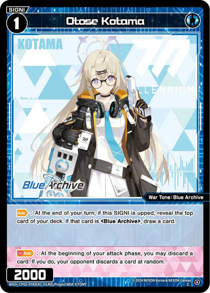 Wixoss - Blue Archive Diva Otose Kotama