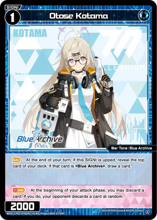 Wixoss - Blue Archive Diva Otose Kotama