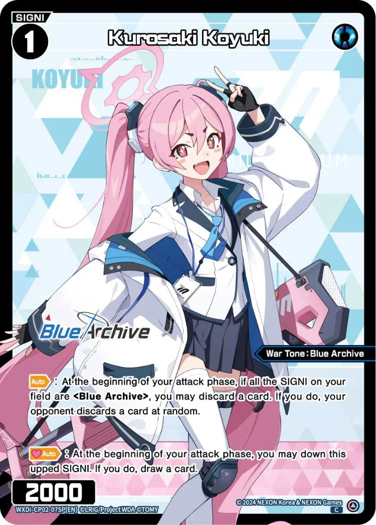 Wixoss - Blue Archive Diva Kurosaki Koyuki