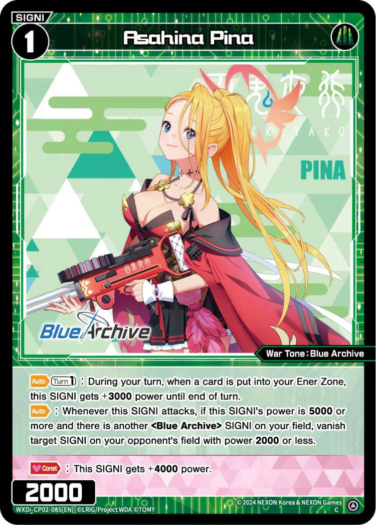 Wixoss - Blue Archive Diva Asahina Pina